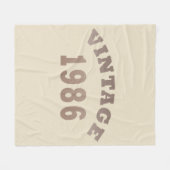 Geboren 1986 Vintages Geburtstagsgeschenk Fleecedecke (Vorderseite (Horizontal))