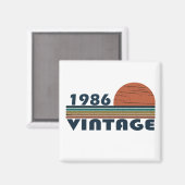 geboren 1986 Vintages Geburtstagsgeschenk Magnet (Vorderseite/Rückseite)