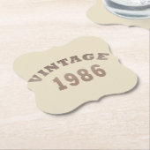 Geboren 1986 Vintages Geburtstagsgeschenk Untersetzer (angewinkelt)