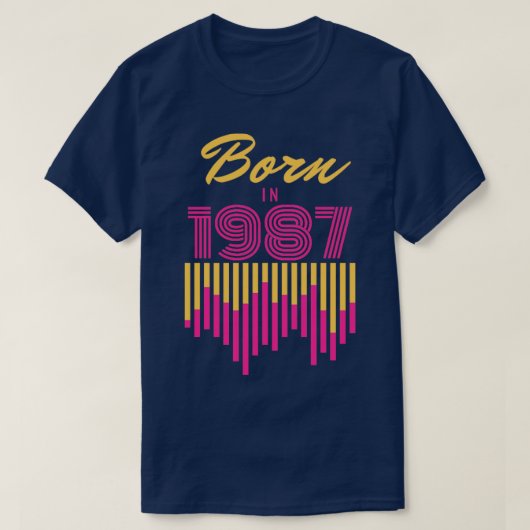 Geboren 19871 T-Shirt (Design vorne)