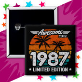 Geboren 1987 Limited Edition Retro Phantastisch se Button