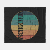 geboren 1987 Vintage Geburtstagsgeschenke Fleecedecke (Vorderseite (Horizontal))