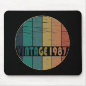 geboren 1987 Vintage Geburtstagsgeschenke Mousepad (Vorne)