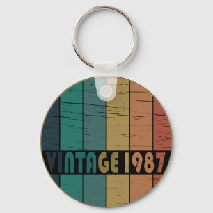 geboren 1987 Vintage Geburtstagsgeschenke Schlüsselanhänger