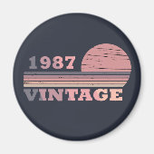 geboren 1987 Vintager Geburtstag Magnet (Vorne)