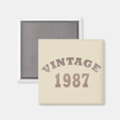 geboren 1987 Vintager Geburtstag Magnet (Vorderseite/Rückseite)