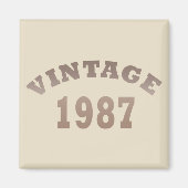 geboren 1987 Vintager Geburtstag Magnet (Vorne)
