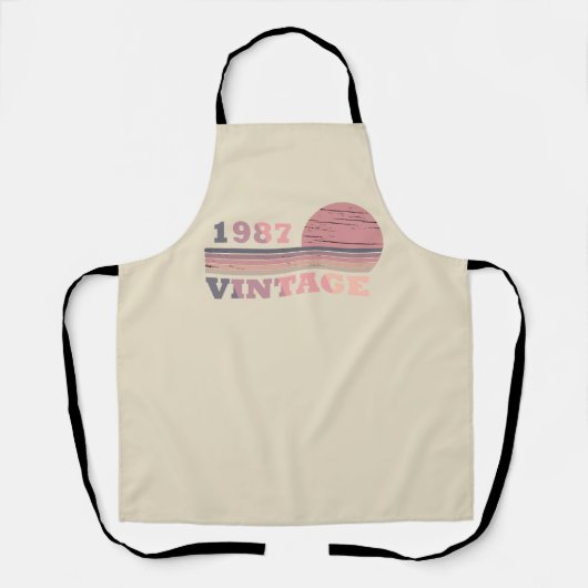 geboren 1987 Vintager Geburtstag Schürze (Vorderseite)