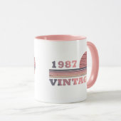 geboren 1987 Vintager Geburtstag Tasse (VorderseiteRechts)