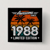 Geboren 1988 Limited Edition Retro Phantastisch se Button (Vorderseite)