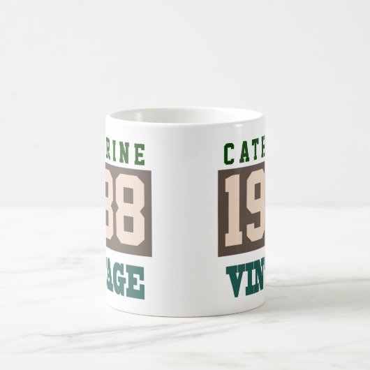 Geboren 1988, Personalisiertes Jahr der Geburt Kaffeetasse (Mittel)