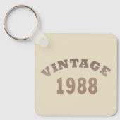 geboren 1988 Vintager Geburtstag Schlüsselanhänger (Vorderseite)