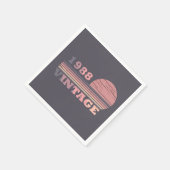 geboren 1988 Vintager Geburtstag Serviette (Ecke)