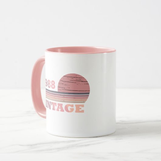 geboren 1988 Vintager Geburtstag Tasse (Vorderseite Links)