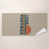 Geboren 1988 Vintages Geburtstagsgeschenk Badehandtuch (Badehandtuch)