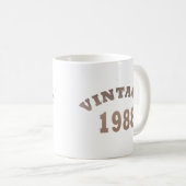 geboren 1988 Vintages Geburtstagsgeschenk Kaffeetasse (VorderseiteRechts)