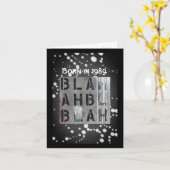 Geboren 1989 Geburtstagskarte Karte (Gelbe Blume)