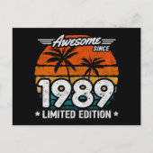 Geboren 1989 Limited Edition Retro Phantastisch se Postkarte (Vorderseite)