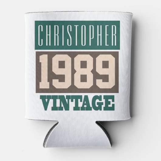 Geboren 1989, Personalisiertes Jahr der Geburt Dosenkühler (Vorderseite)