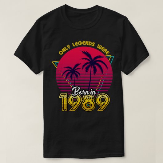 Geboren 1989 TShirt (Design vorne)