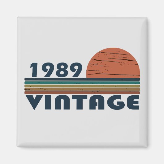 Geboren 1989 Vintages Geburtstagsgeschenk Magnet (Vorne)