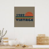 Geboren 1989 Vintages Geburtstagsgeschenk Poster (Küche)