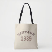 geboren 1989 Vintages Geburtstagsgeschenk Tasche (Vorderseite)