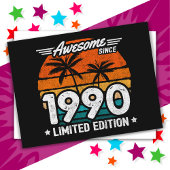 Geboren 1990 Limited Edition Retro Phantastisch se Postkarte