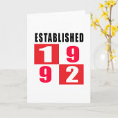 Geboren 1992 Geburtsdesigns Karte (Gelbe Blume)