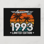 Geboren 1993 Limited Edition Retro Phantastisch se Postkarte (Vorderseite)