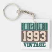 Geboren 1993 mit Schlüsselanhänger für Christliche (Vorderseite)