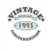 geboren 1993 Vintage Geburtstagsgeschenke Aufkleber (Vorderseite)