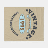 geboren 1993 Vintage Geburtstagsgeschenke Fleecedecke (Vorderseite (Horizontal))