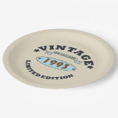 geboren 1993 Vintage Geburtstagsgeschenke Pappteller (Schrägansicht)