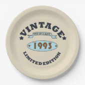 geboren 1993 Vintage Geburtstagsgeschenke Pappteller (Vorderseite)