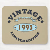 geboren 1993 Vintager Geburtstag Mousepad (Vorne)
