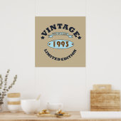 geboren 1993 Vintager Geburtstag Poster (Küche)