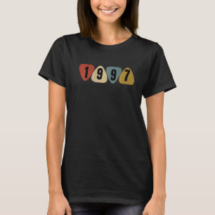 Geboren 1997 Gitarrist Plektrum Music Birthday T-Shirt
