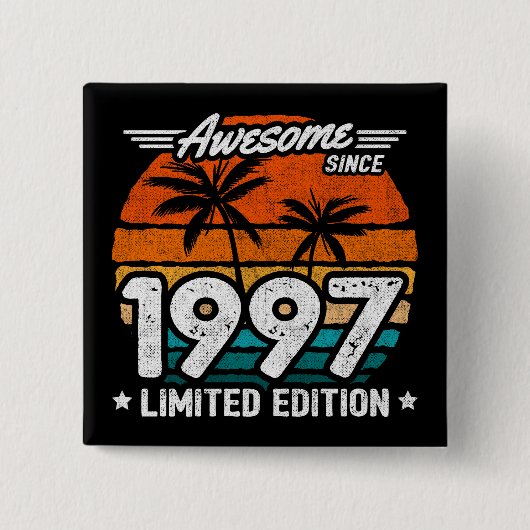 Geboren 1997 Limited Edition Retro Phantastisch se Button (Vorderseite)