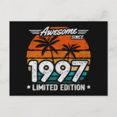 Geboren 1997 Limited Edition Retro Phantastisch se Postkarte (Vorderseite)