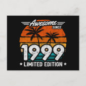 Geboren 1999 Limited Edition Retro Phantastisch se Postkarte (Vorderseite)