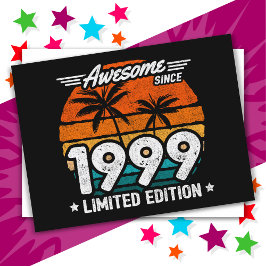 Geboren 1999 Limited Edition Retro Phantastisch se Postkarte