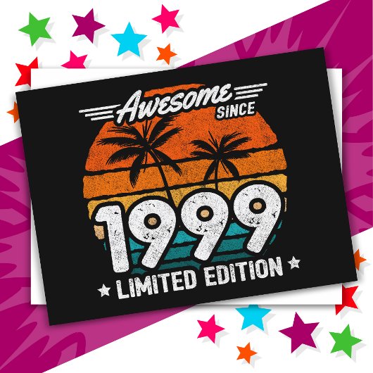 Geboren 1999 Limited Edition Retro Phantastisch se Postkarte