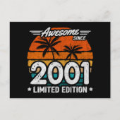 Geboren 2001 Limited Edition Retro Phantastisch se Postkarte (Vorderseite)