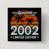 Geboren 2002 Limited Edition Retro Phantastisch se Button (Vorderseite)