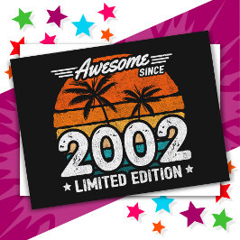 Geboren 2002 Limited Edition Retro Phantastisch se Postkarte