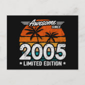 Geboren 2005 Limited Edition Retro Phantastisch se Postkarte (Vorderseite)