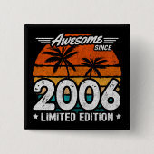 Geboren 2006 Limited Edition Retro Phantastisch se Button (Vorderseite)