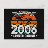 Geboren 2006 Limited Edition Retro Phantastisch se Postkarte (Vorderseite)