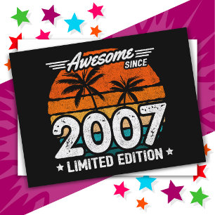 Geboren 2007 Limited Edition Retro Phantastisch se Postkarte